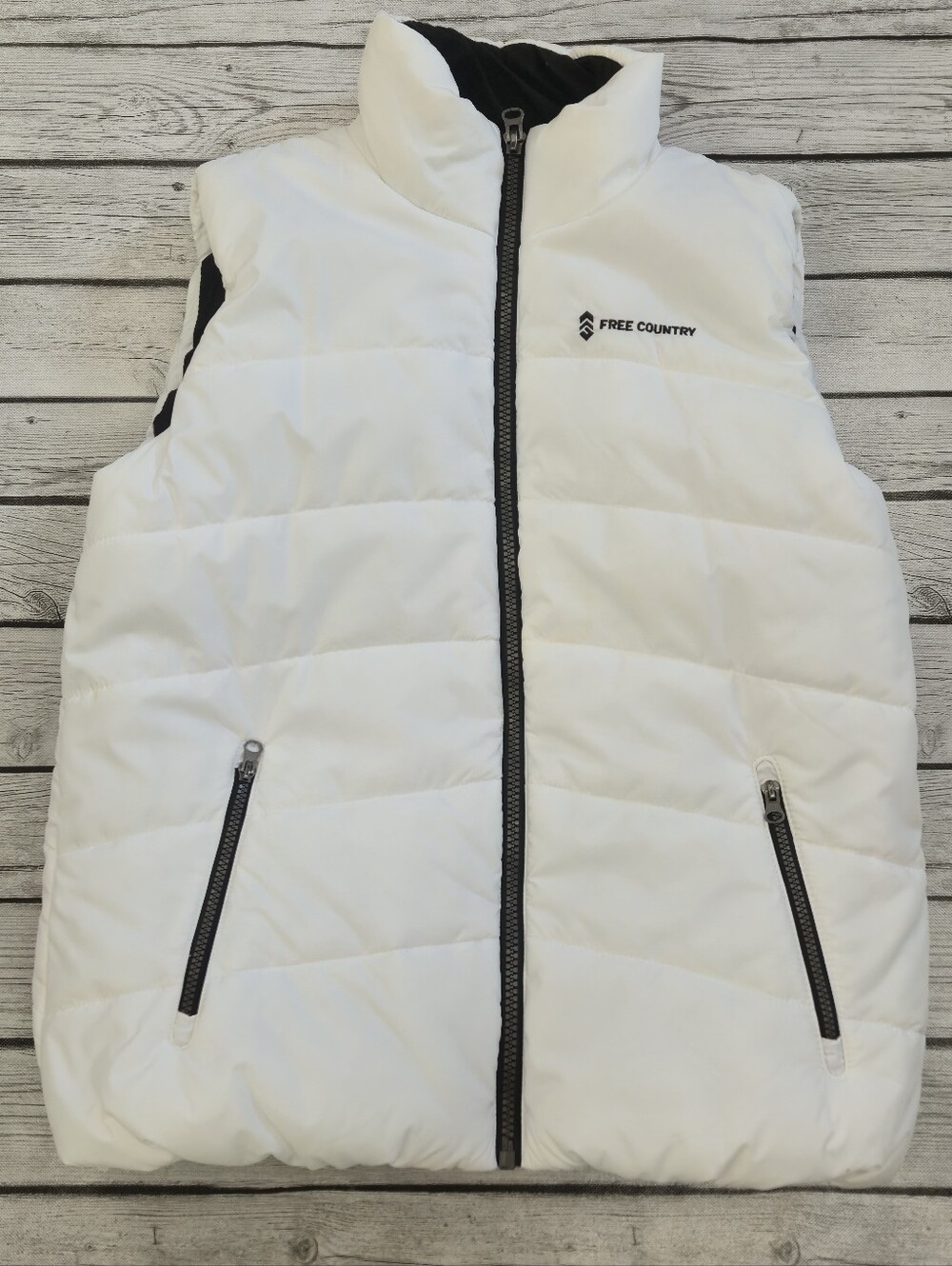 Free Country Puffer Vest Size XL White